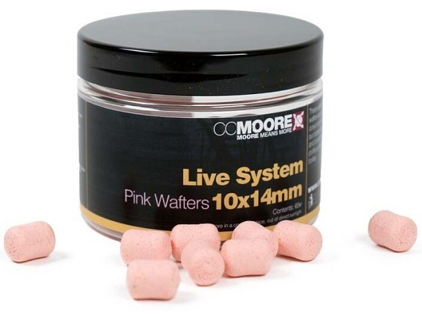 CC Moore - Live System Dumbell Wafters Pink, 10x14mm, 65ks