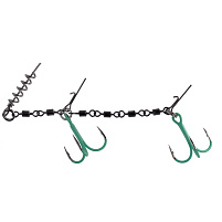 MIKADO - Jaws Double Evo Stinger Fluo XL - 35kg - Vel. 2/0 - 1 ks