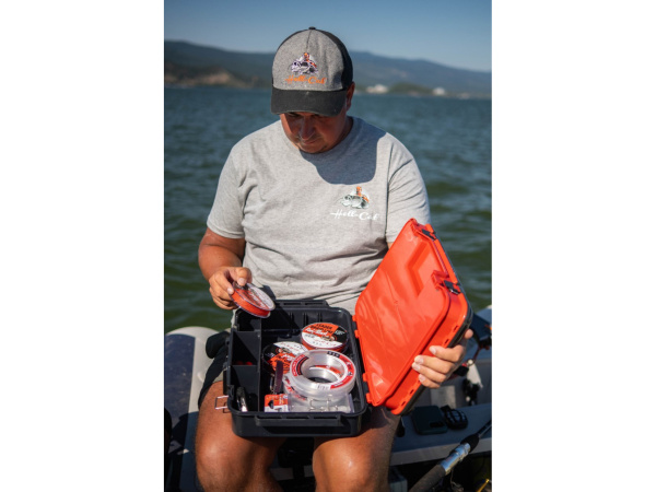 Hell-Cat Kufřík plastový TB Double Layer ( Red-Grey )