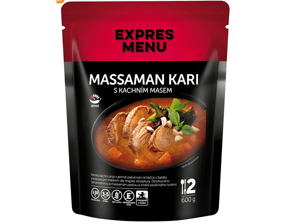 EXPRES MENU - Massaman kari s kachním masem 600g, 2 porce