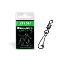 ZFISH Obratlík s Karabinou Rolling Swivel & Hooked Snap - Velikost 6/27Kg