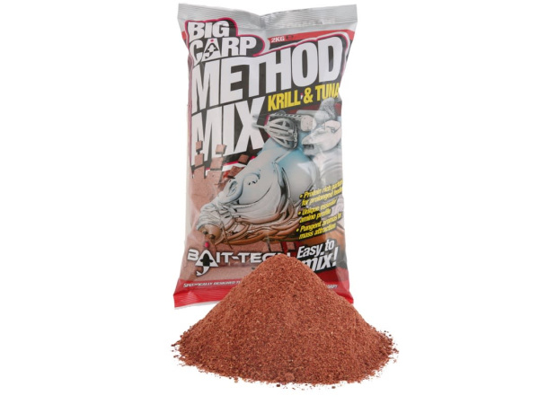 Bait-Tech krmítková směs Big Carp Method Mix Krill & Tuna 2 kg 