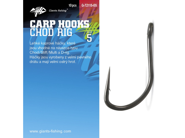 Giants fishing Háček s očkem Chod Rig 10ks