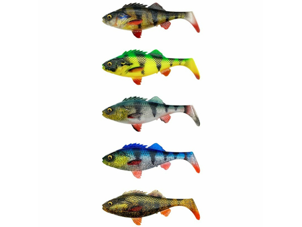 SAVAGE GEAR - Nástraha 4D Perch shad 12,5cm / 20g - Firetiger - VÝPRODEJ