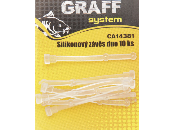 GRAFF - Silikonový závěs duo - transparentní