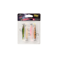 Slick Shad 11cm x4 Mixed UV Colour Pack LOADED 10g 3/0 head