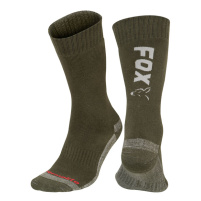 FOX - Ponožky Green/silver thermolite long socks