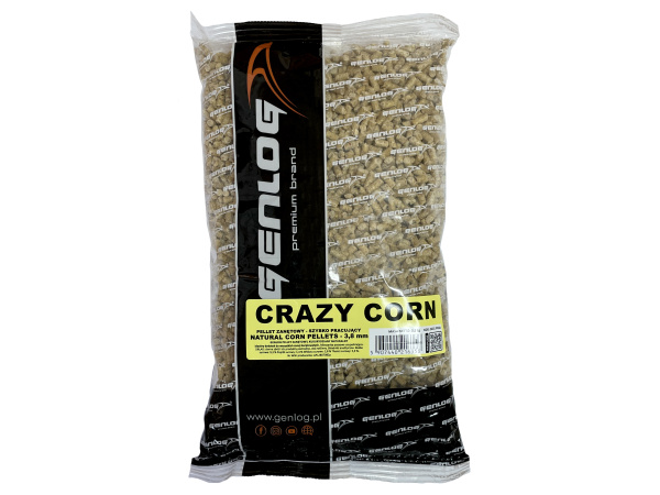 GENLOG PELLETS 3,8mm CRAZY CORN 0,8kg