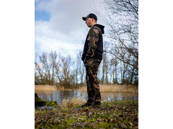 Fox LW Black/Camo Split Zip Hoody
