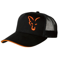FOX - Kšiltovka Black/orange trucker cap