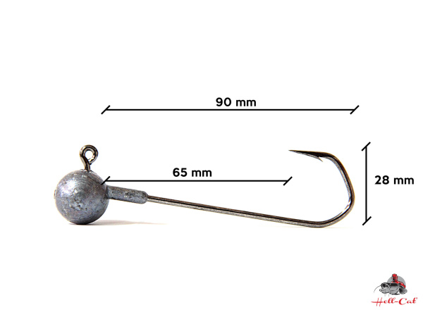 Hell-Cat - Jigová hlava Head Catfish vel. 12/0 - 50g - 2ks - VÝPRODEJ