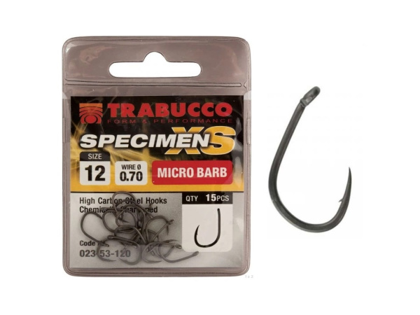 Háčky Trabucco XS Specimen 15ks|vel.14