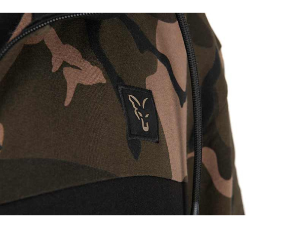 Fox LW Black/Camo Split Zip Hoody