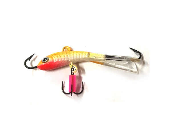 JAXON - Marmyška vertikál oranžovo / bílá 4,5g - 3,5cm