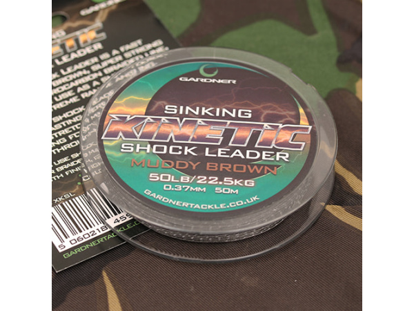 Gardner Splétaná šňůra Kinetic Shock Leader 50m, 50lb (22,7kg) 0.37mm