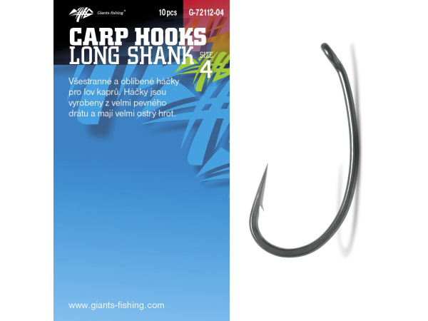 Giants fishing Háček s očkem Long Shank 10ks