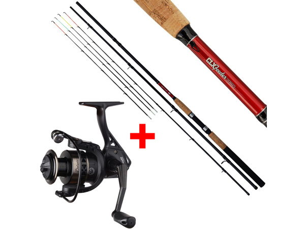 Giants fishing Prut CLX Feeder 3,3m 90g + Naviják Deluxe Reel FD 2000