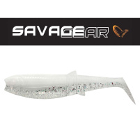 SAVAGE GEAR - Umělá nástraha - Cannibal Shad 12,5cm / 20g - White Flash