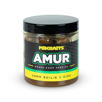 Mikbaits - Amur range, amur boilie v dipu 20mm / 250ml