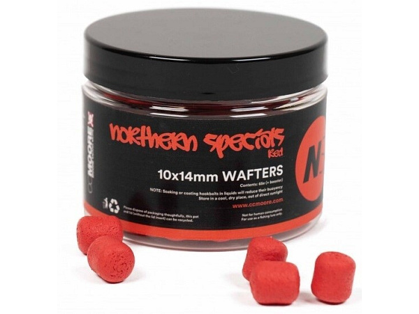 CC Moore - NS1 Dumbell Wafters Red, 10x14mm, 65ks