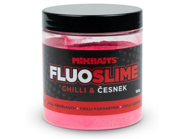 Mikbaits - Dip obalovací práškový fluo slime 100g, Chilli Česnek