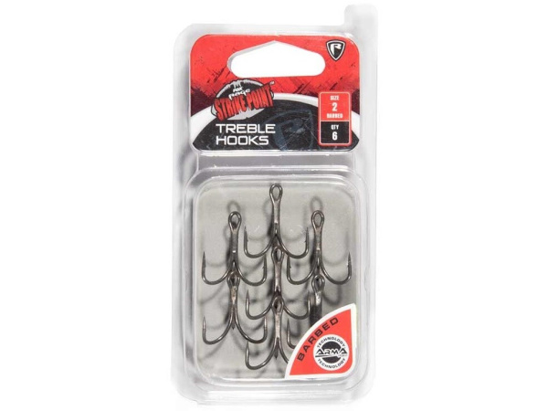 Fox Rage - Trojháčky Strike Point Treble hooks, vel. 1/0, 6ks