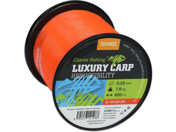 Giants fishing Vlasec Luxury Carp High-Visibility Orange 600m