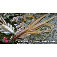 Red Bass - Nymfa S - 53mm / brown-silver /  bal.10ks