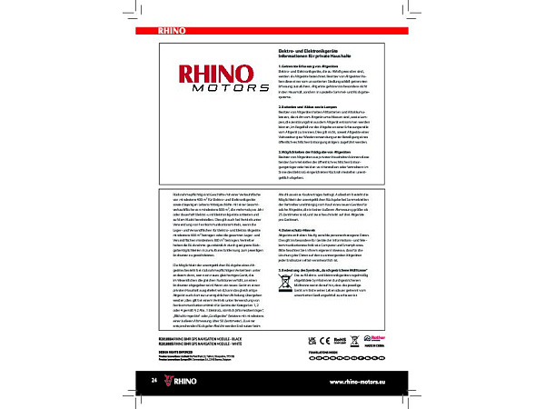 Rhino navigační modul BMR GPS Navigation Module black