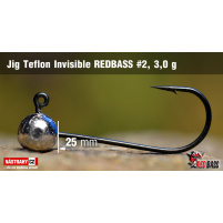 Red Bass - Jig koule Teflon invisible 2 - 3g