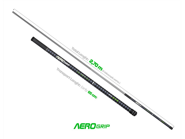 ZFISH Podběráková Tyč Aero Grip Travel 2.70m