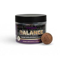 Mikbaits Vyvážené Boilie Mega Balance Krab Ančovička Mango 300 ml 30 mm