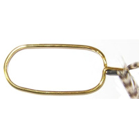 Dr. Slick Co. Držák srpku Hackle Plier W/Rubber Tubing, mosaz