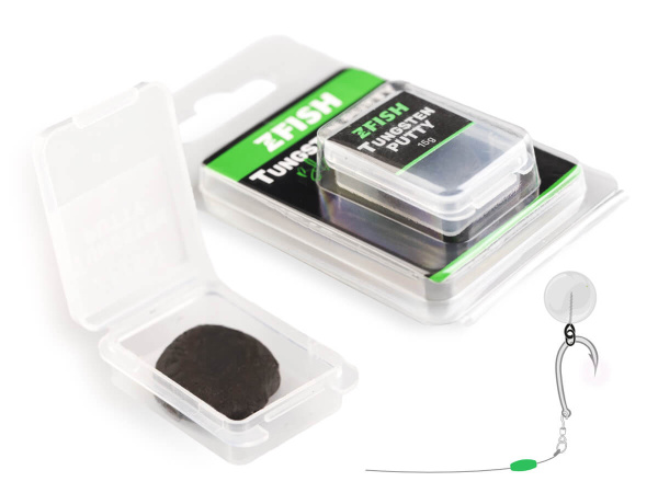 ZFISH Plastické Olovo Tungsten Putty Black 