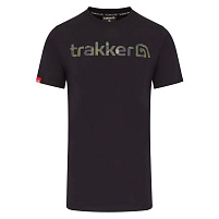Trakker Tričko CR Logo T-shirt Black Camo - vel. XL