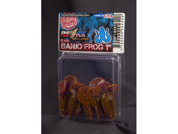 Relax - Gumová nástraha Banjo Frog 1 - blister 5ks - 4,5cm