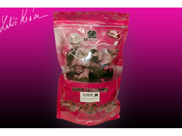 LK Baits Euro Economic Pellets Spice Shrimp 1kg, 12-17mm