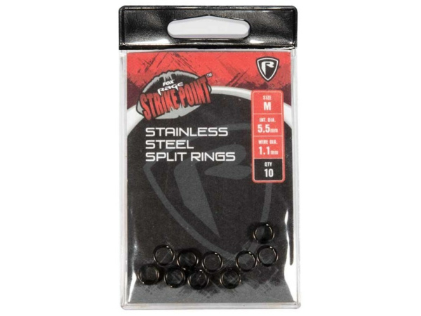 FOX - Rage Kroužky Strike Point Stainless Steel Split Ring