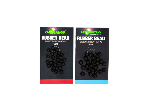 KORDA Gumové korálky Rubber Bead Brown 25ks