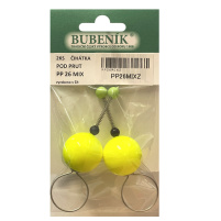 Bubeník - Číhátko pod prut 26mm, 2ks barva žlutá