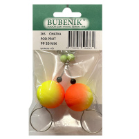 Bubeník - Číhátko pod prut 30mm, 2ks barva žlutá,červená