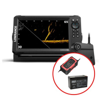 Lowrance - Sonar EAGLE EYE 9 + baterie 12V/7Ah + nabíječka Geti 6A 12V