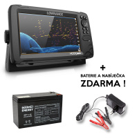 Lowrance - Echolot Reveal 9 + Sonda HDI 50/200 KHZ + Baterie a nabíječka ZDARMA 