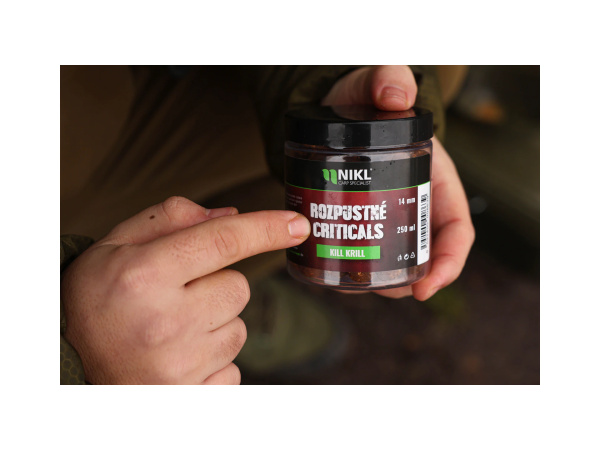 Nikl Rozpustné Criticals boilie Kill Krill 250ml