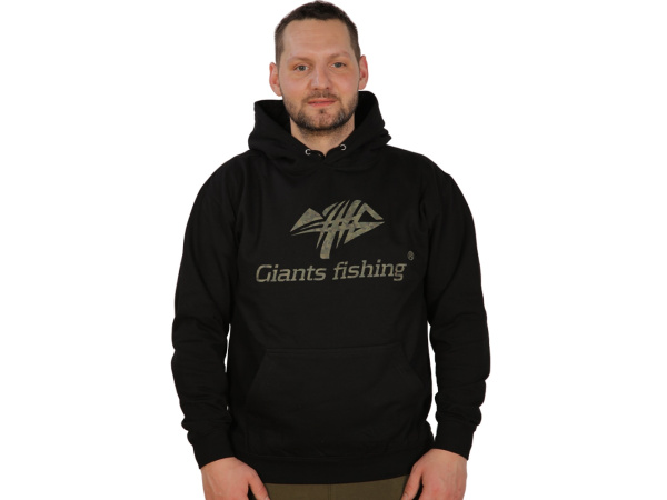 Giants fishing Giants Fishing Mikina s kapucí černá Camo Logo