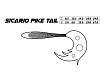 MIKADO - Nástraha Sicario Pike Tail, 18cm