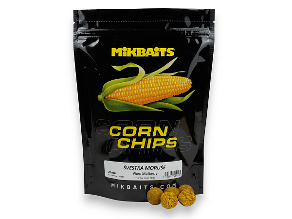 Mikbaits Boilie Corn Chips Švestka Moruše