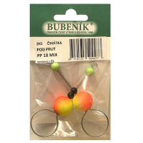 Bubeník - Číhátko pod prut 18mm, 2ks barva žlutá,červená
