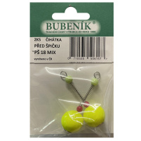 Bubeník - Číhátko před špičku 18mm, 2ks barva žlutá