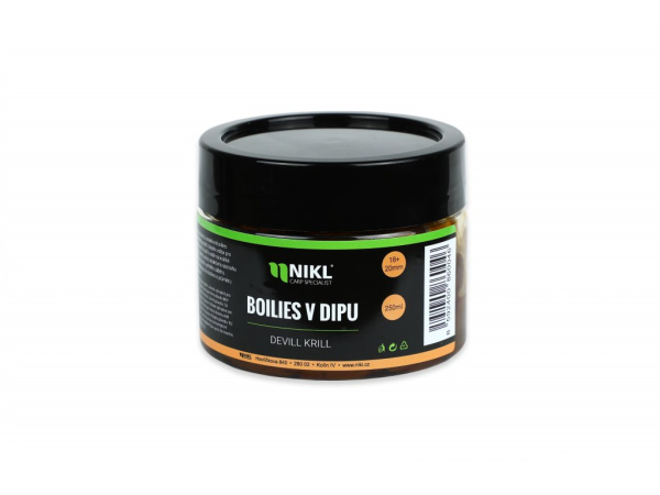 Karel Nikl Nikl Boilies v dipu 18+20 mm, 250 g